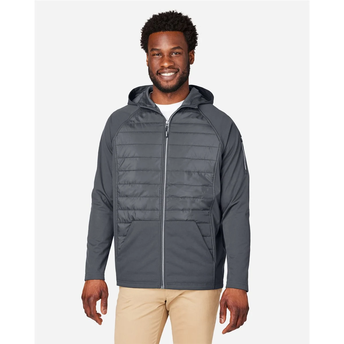 Unisex Techno Lite Hybrid Hooded Jacket - CE808 1