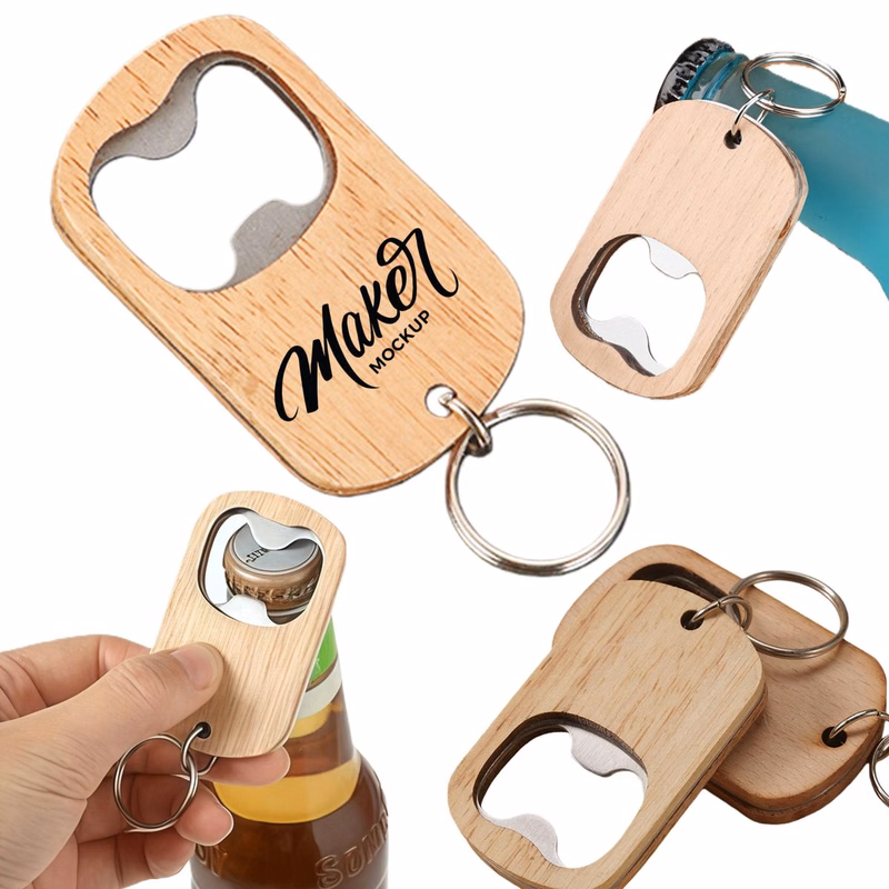 Home Wood Keychain Opener