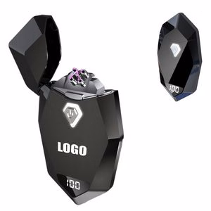 Rhombus Electric Arc Lighter With Power Screen And USB Charging
