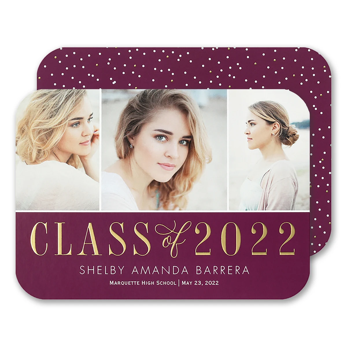 Graduation Snapshot Announcement Invitation 1
