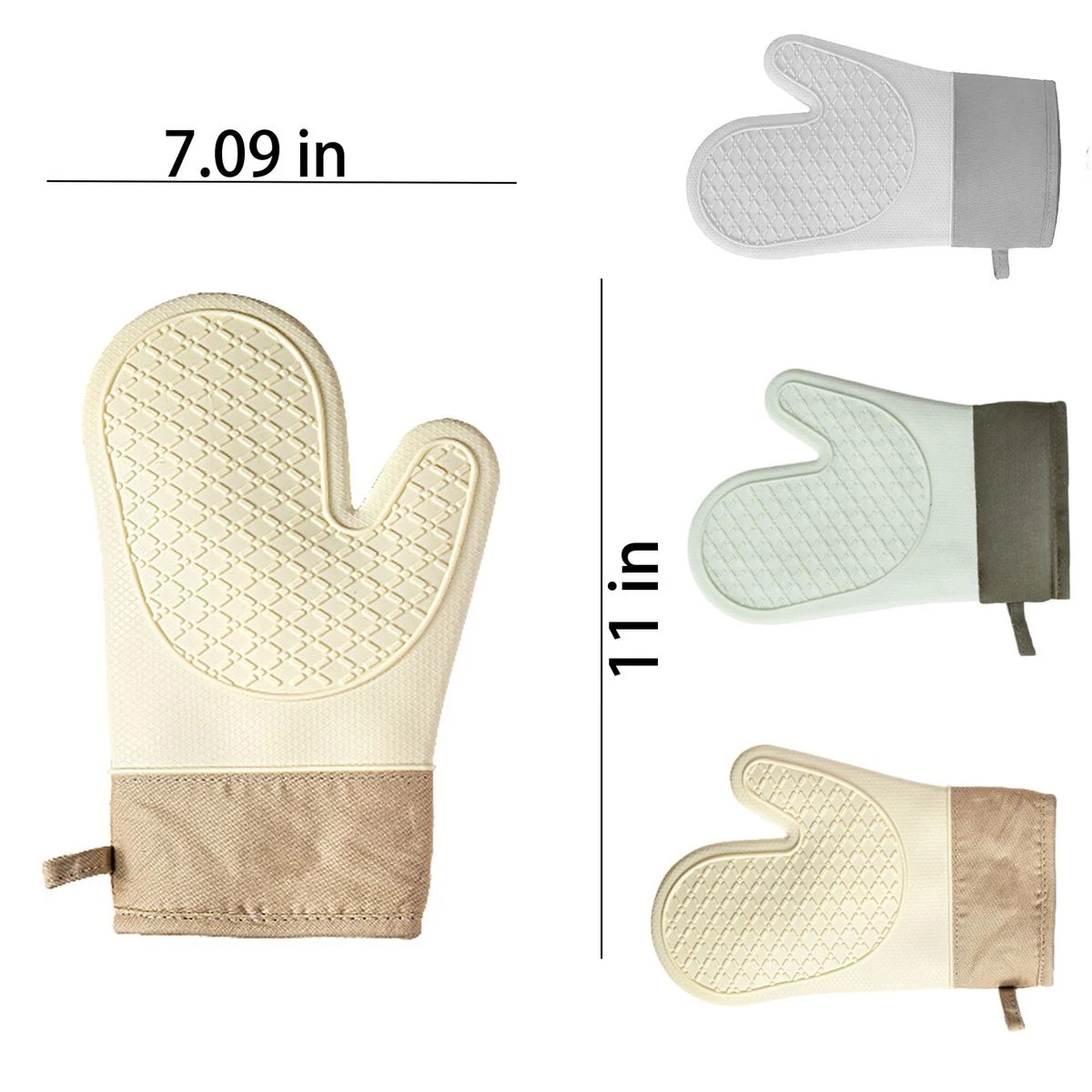 Thickened Heat Resistant Silicone Baking Gloves 1