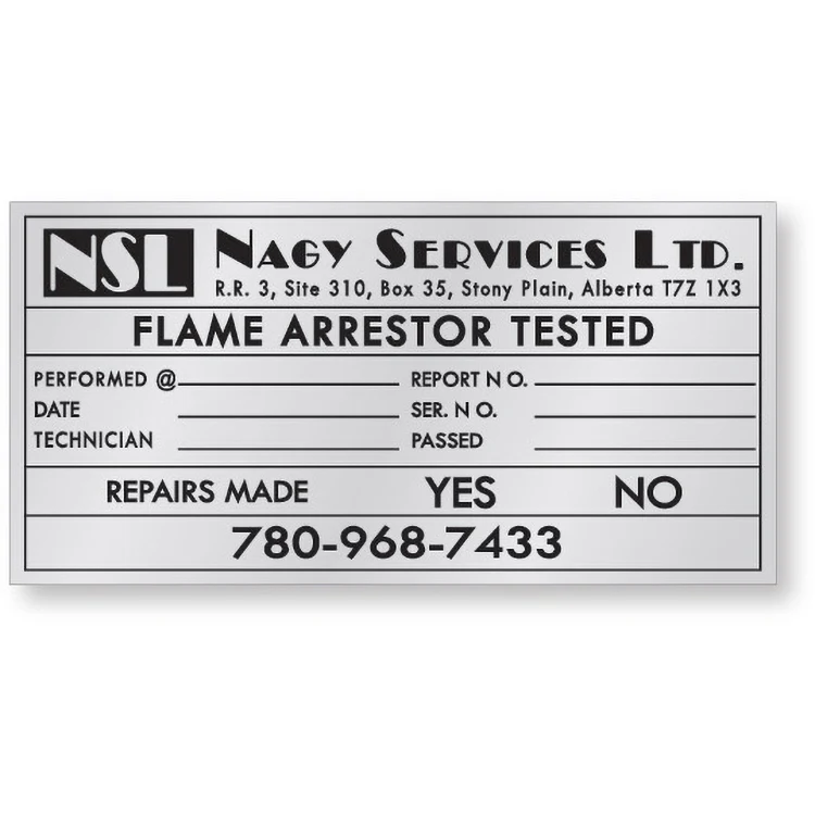 12.1 to 16 Sq. Inch Custom Typeable Matte Aluminum Foil Decal 1