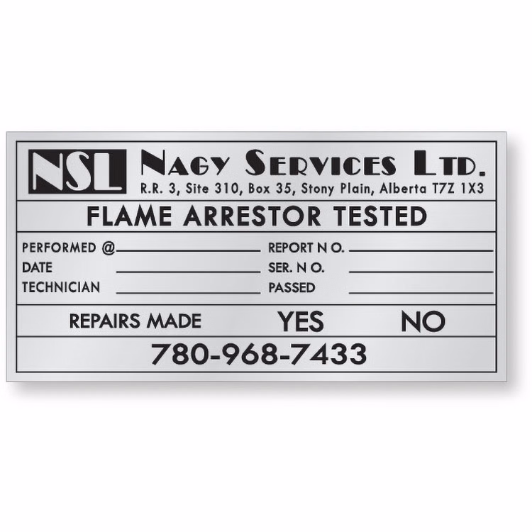 25 to 36 Sq. Inch Custom Typeable Matte Aluminum Foil Decal
