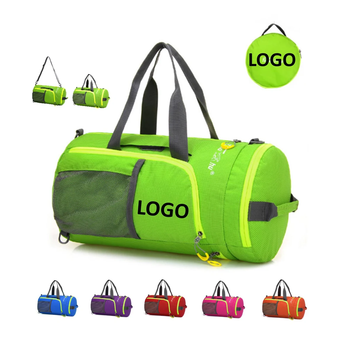 Portable Waterproof Fitness Backpack Folding Bag 1