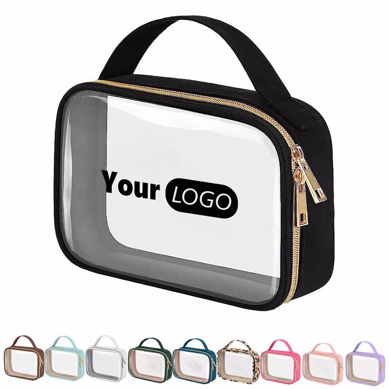 Clear Toiletry Bag with Handle Large Opening