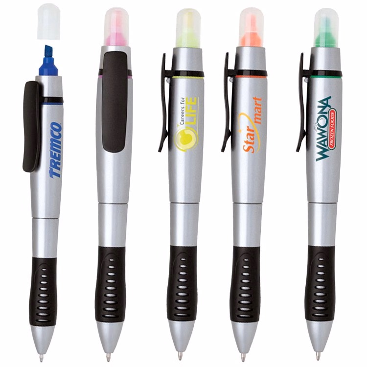 Robyn Ballpoint Pen and Highlighter Combo