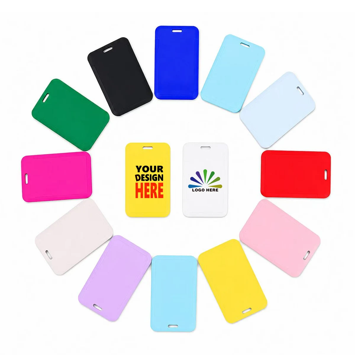 Push Lock Card Badge Case 2.13 Inch Insert Pocket 1