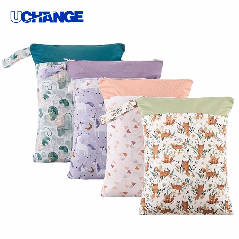 Waterproof Diaper Bag Organizer with Two Zippered Pockets