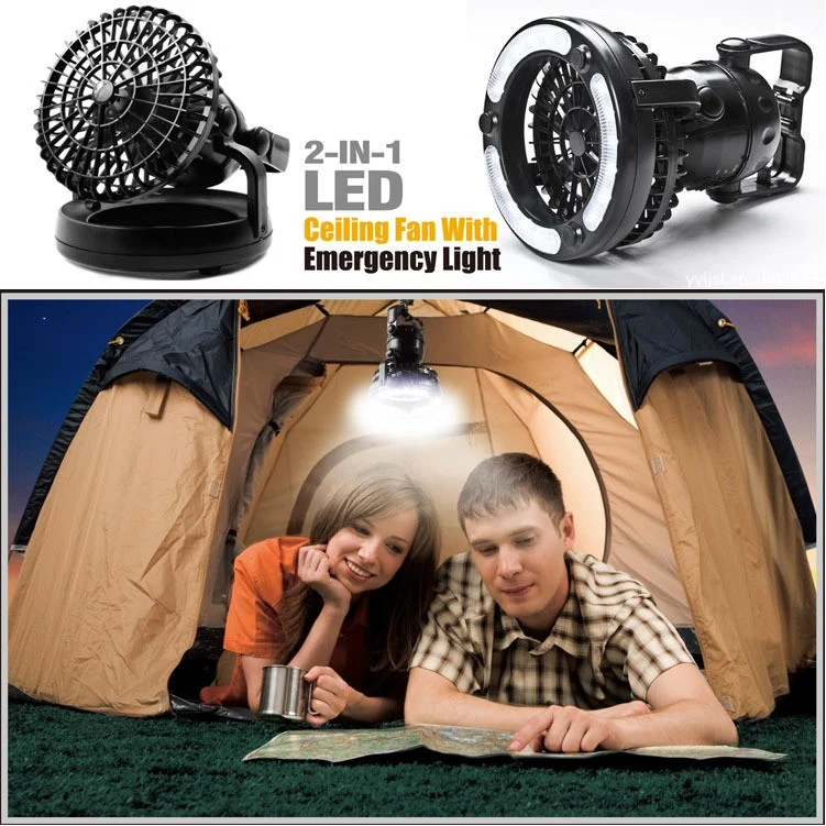 Outdoor Led Camping Lantern With Ceiling Fan 1