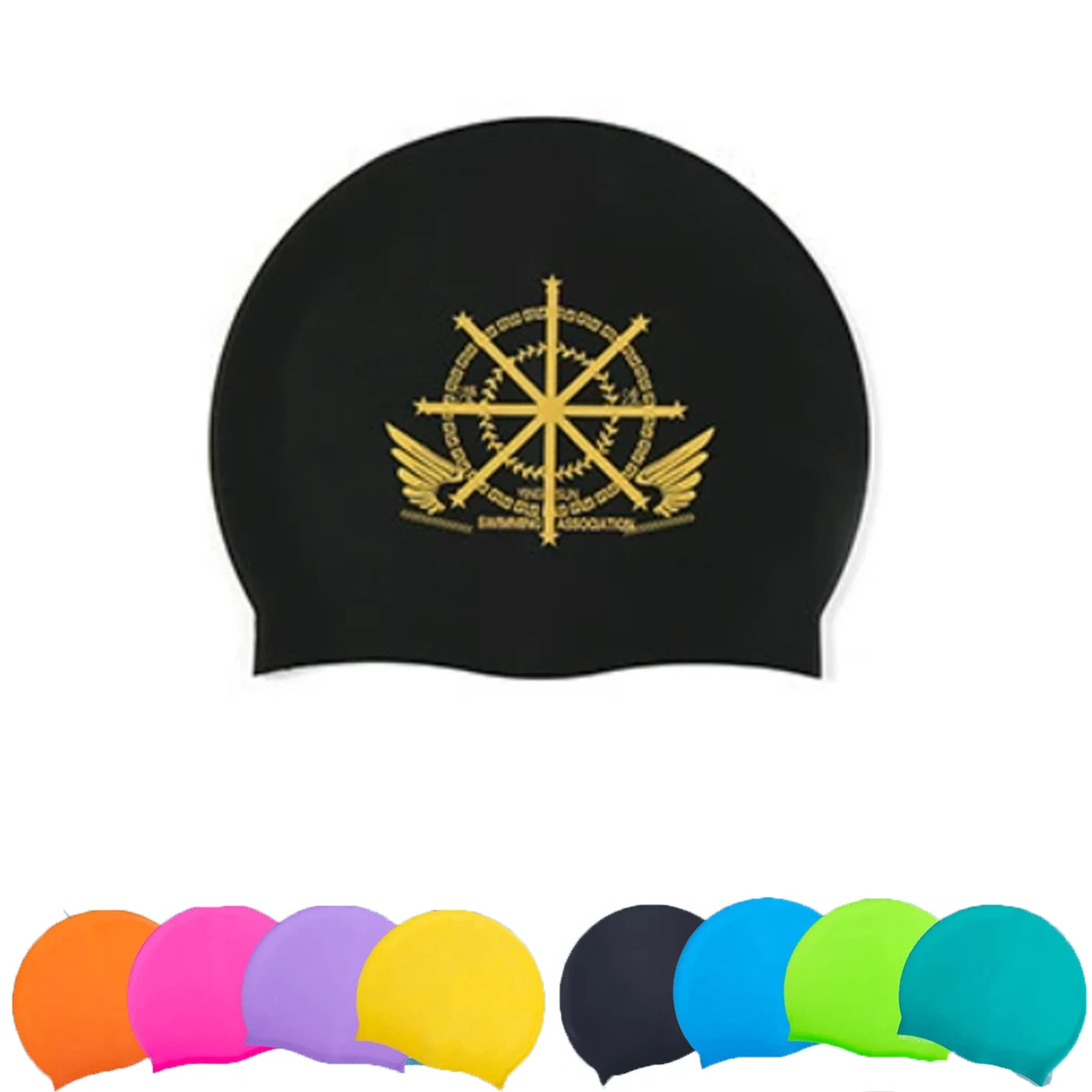 Adult Stretch Silicone Swim Cap 1