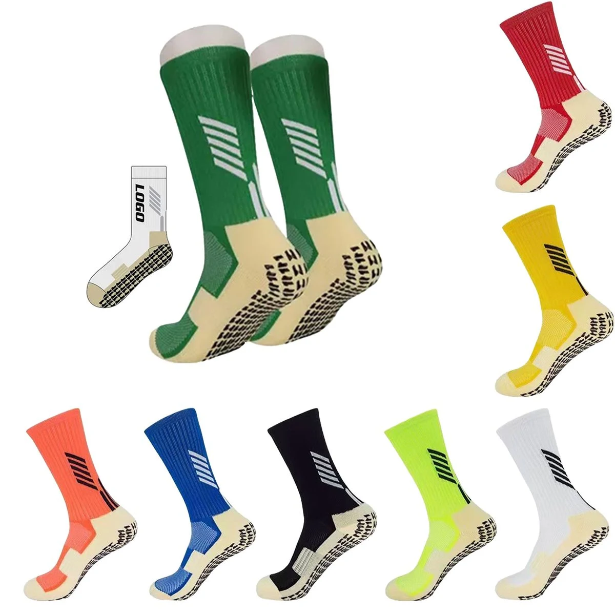 Classic Custom Cotton Crew Socks Knit In 1