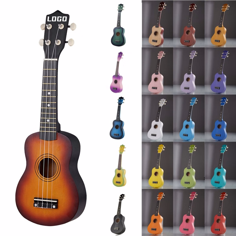 Lindenwood Wooden 4 String Guitar for Beginners with Pick