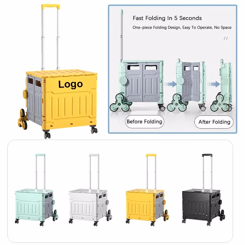 Folding Quik HandCart/Collapsible Rolling Crate