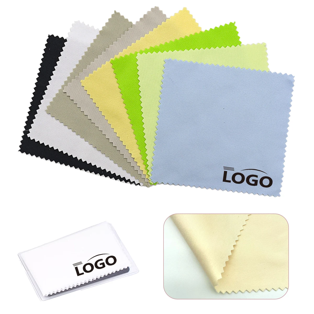 6x6 Inch Multicolor Microfiber Glasses Cleaning Cloths 1