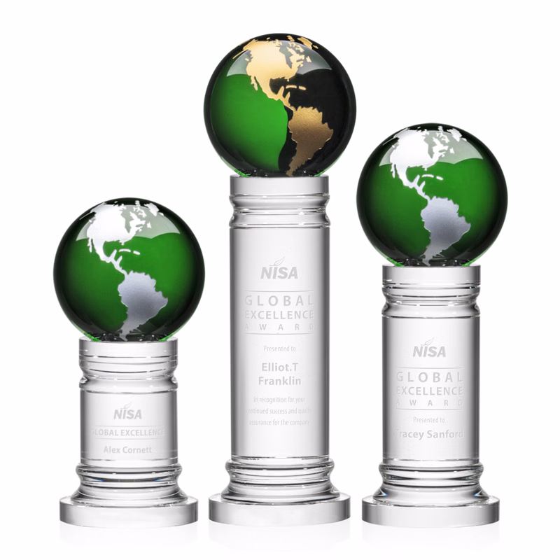 Colverstone Globe Award - Green/Gold