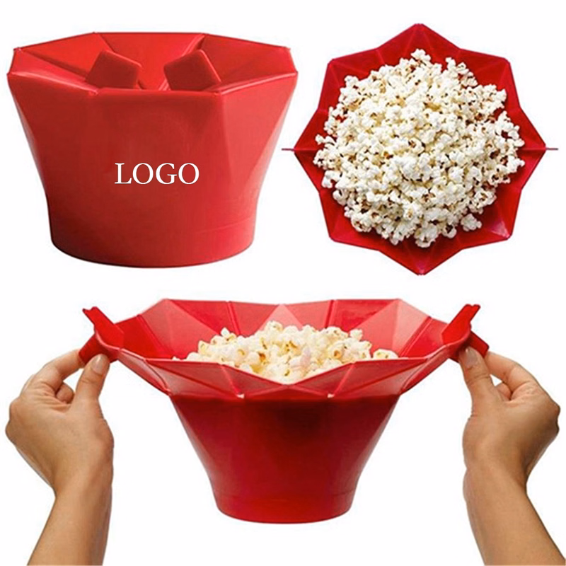 Collapsible Silicone Microwave Hot Air Popcorn Popper Bowl