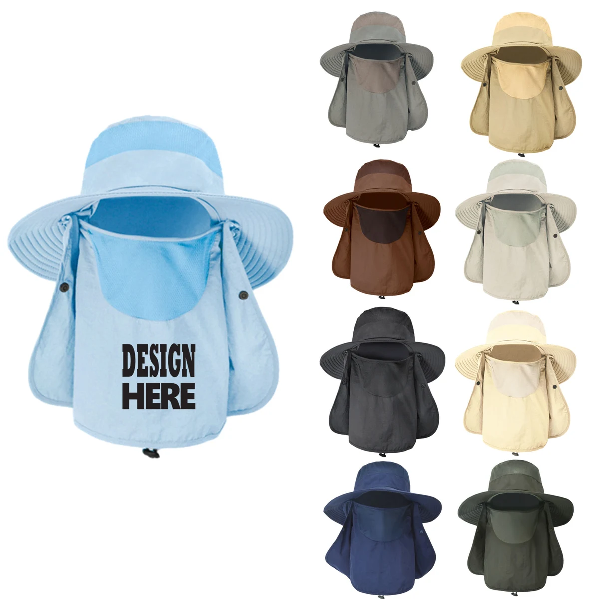 Outdoor UV Sun Protection Wide Brim Hat 1