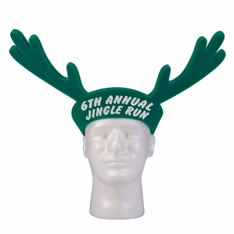 18" Foam Reindeer Antlers Visor