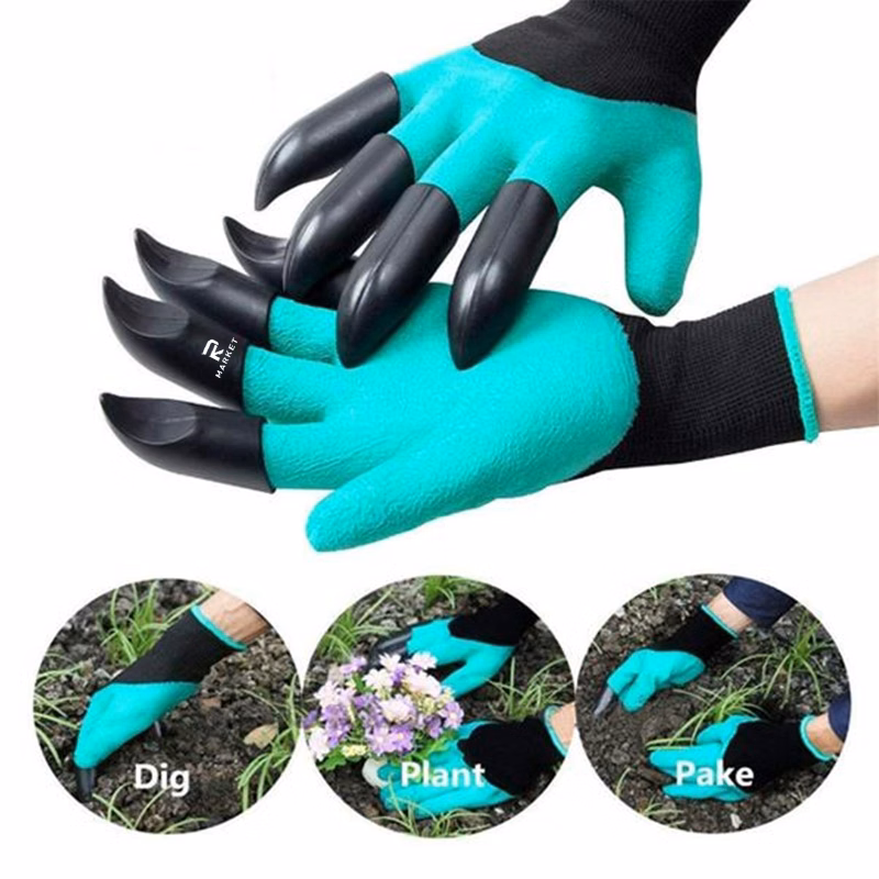 Garden Gloves with Fingertips Claws Quick