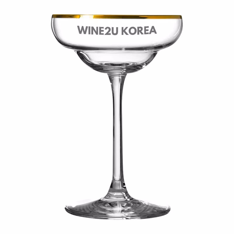 6oz. Gold Rimmed Margarita Glass