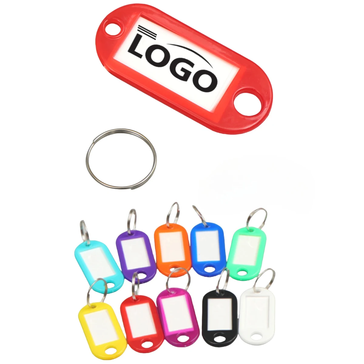Plastic Colored Label Key Plate 1