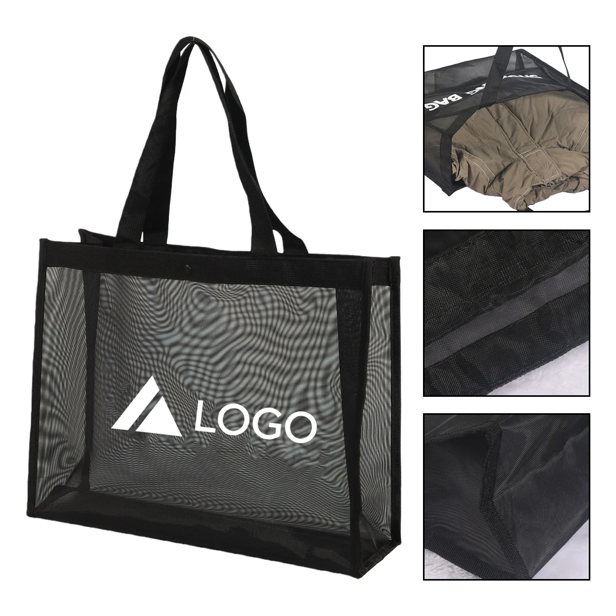 Translucent Mesh Shopping Bag MOQ50 1
