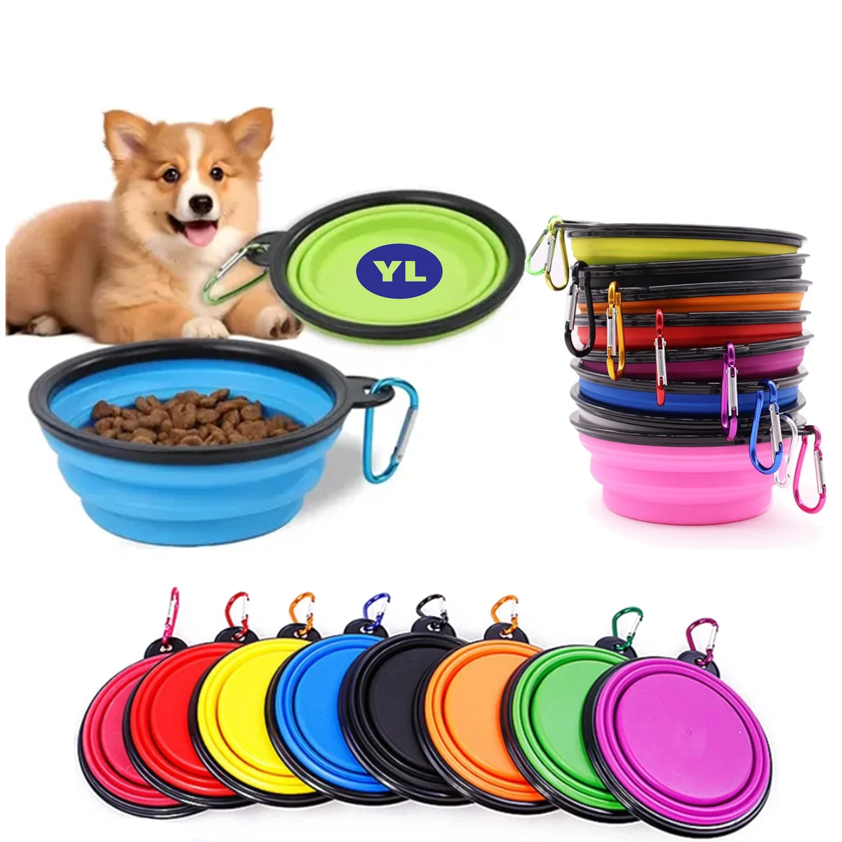 TPE Outdoor Drinking Portable Dog Bowl 1