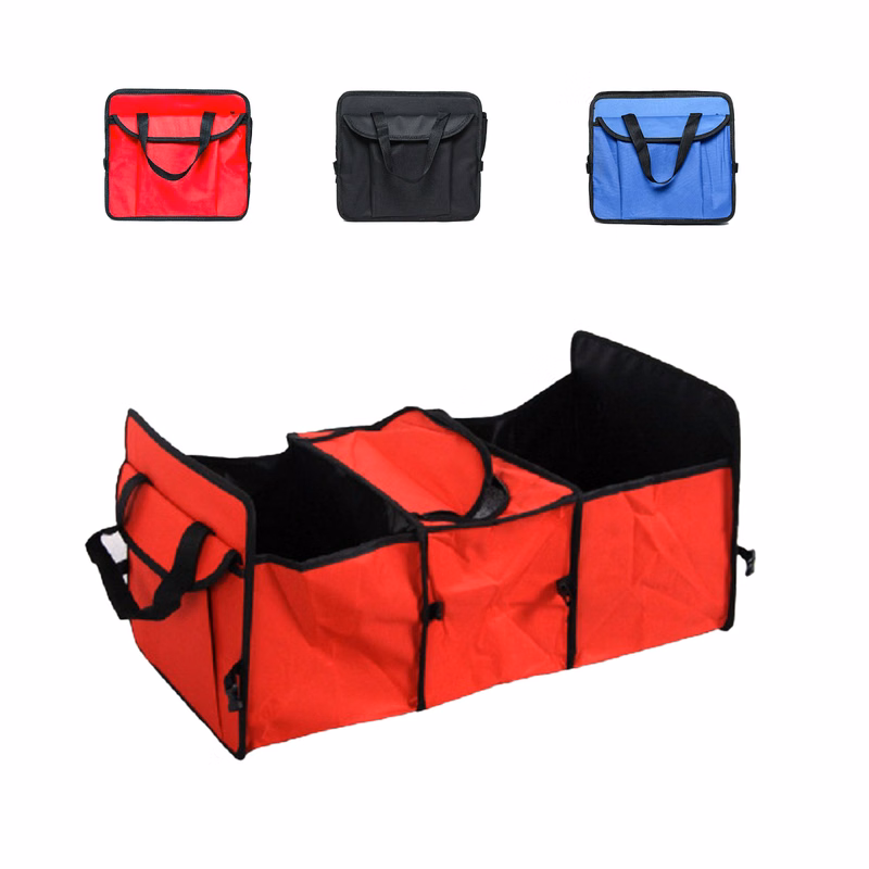 Foldable Car Organizer With Removable Cooler Storage bag