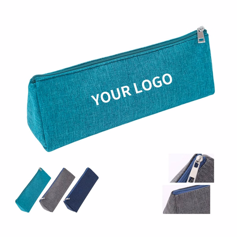 Compact Triangle Pouch for Stationery Supplies