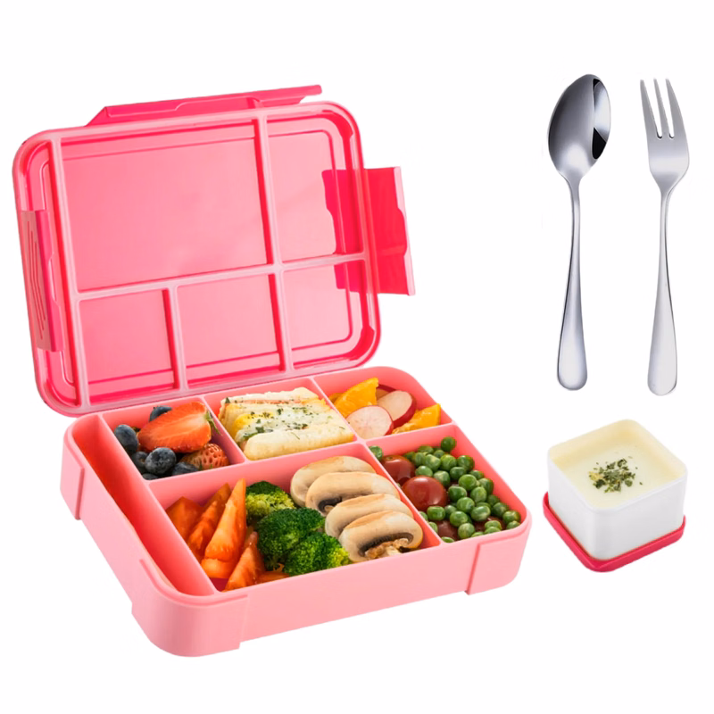 Kids Lunch Bento Box with Utensils