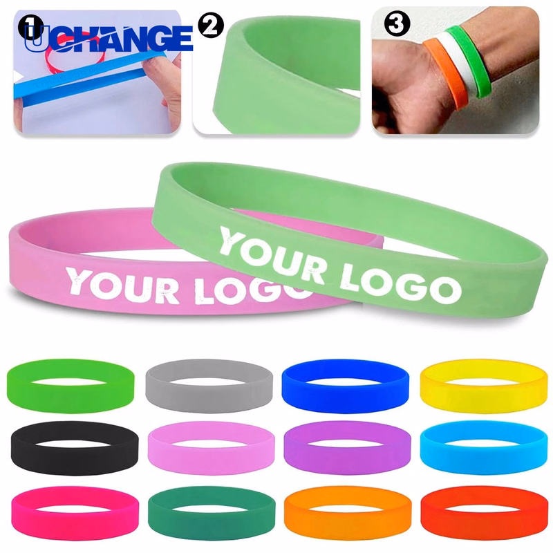 1/2" Wide Silicone Wristband