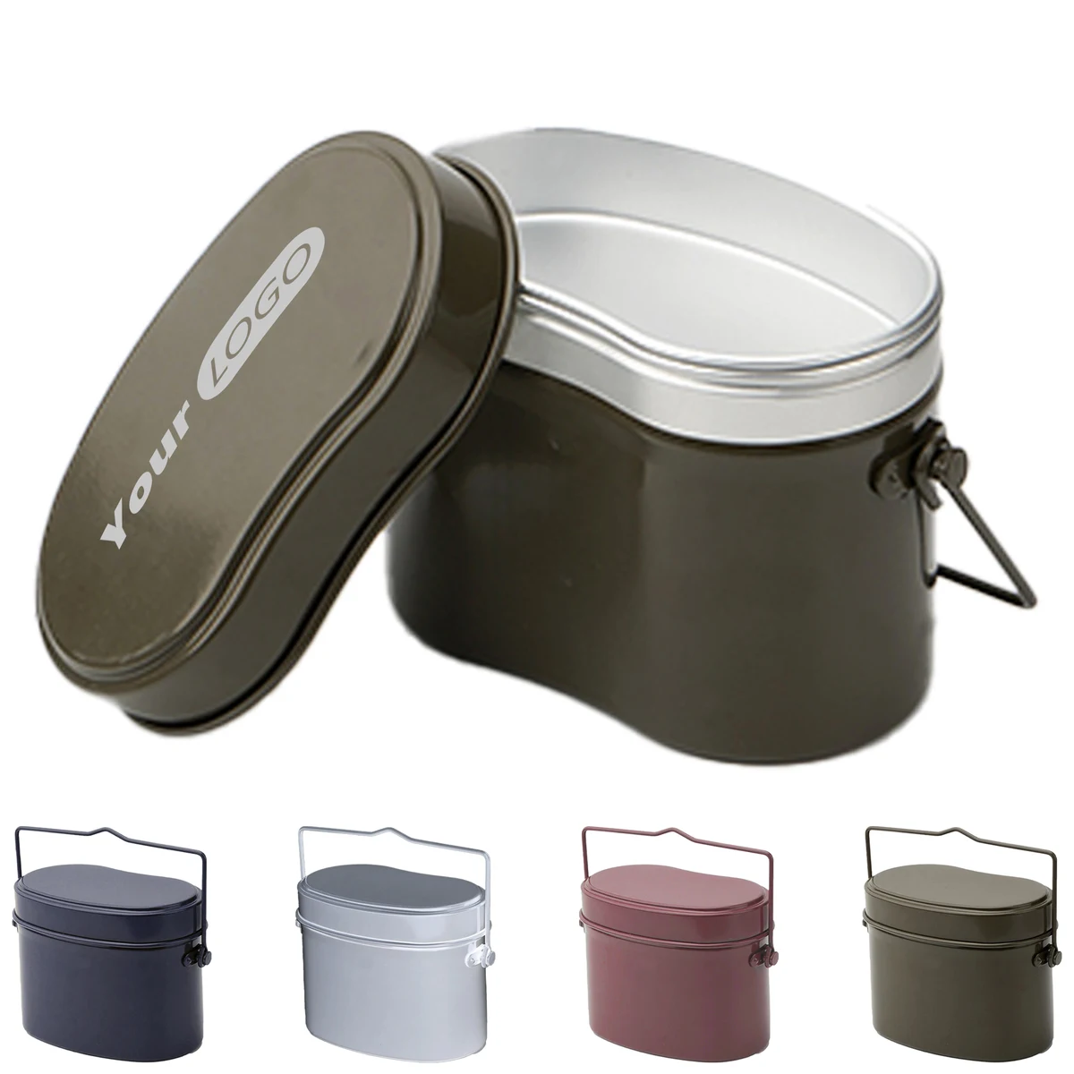 Aluminum Nostalgic Outdoor Lunch Box 1