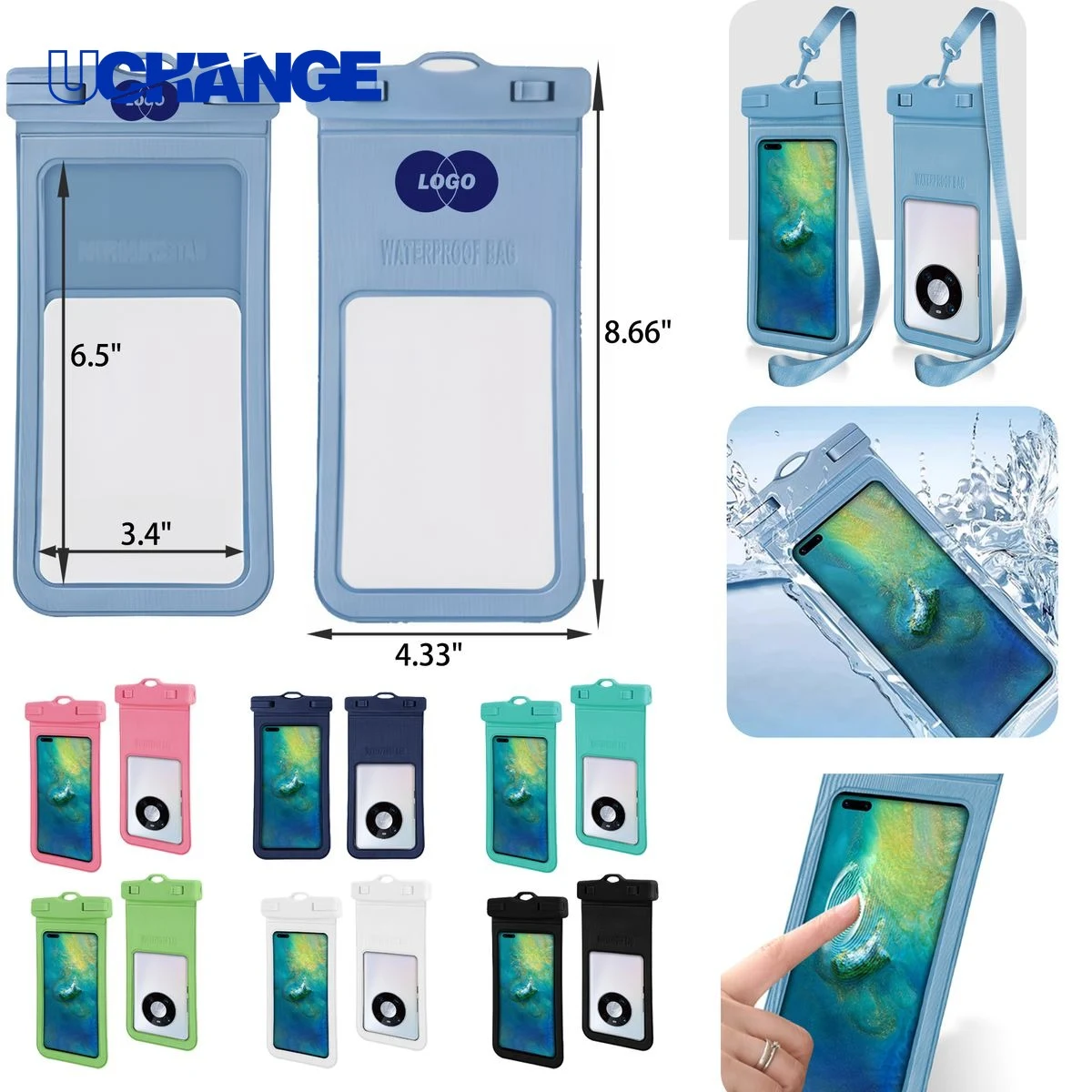 Lanyard Waterproof Phone Pouch for Outdoor Use 1