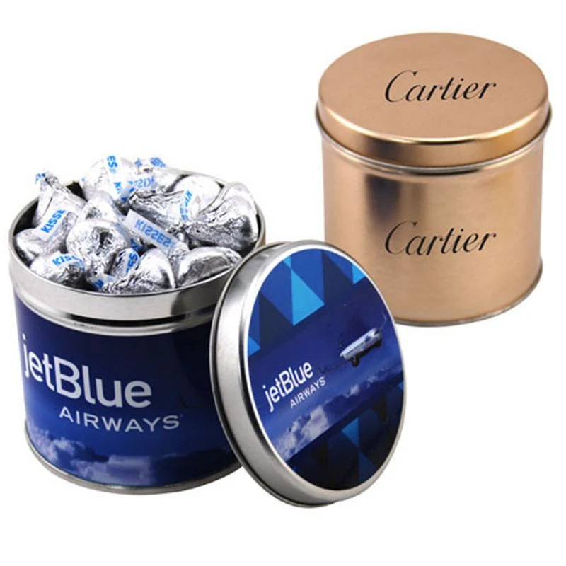 Round Tin with Hershey Kisses 1