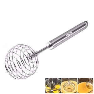 Round Head Whisk With Spring Ball