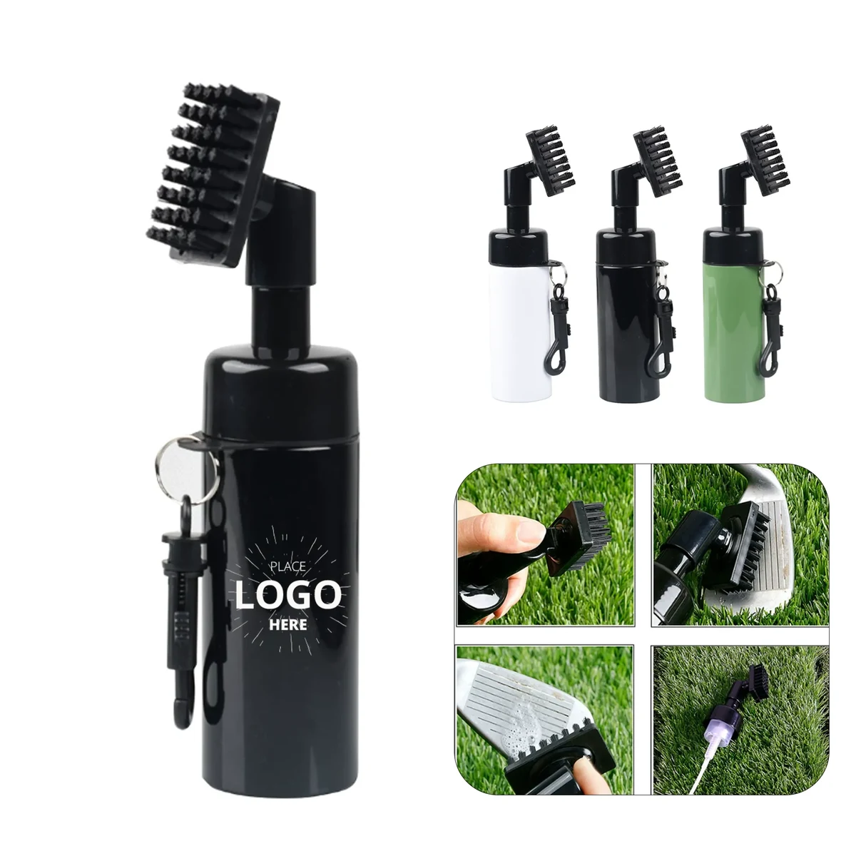 MOQ 50PCS Golf Club Cleaner Brush With Spray Bottle 1
