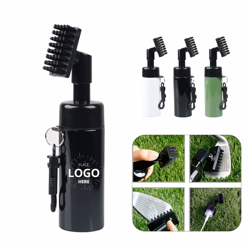 MOQ 50PCS Golf Club Cleaner Brush With Spray Bottle