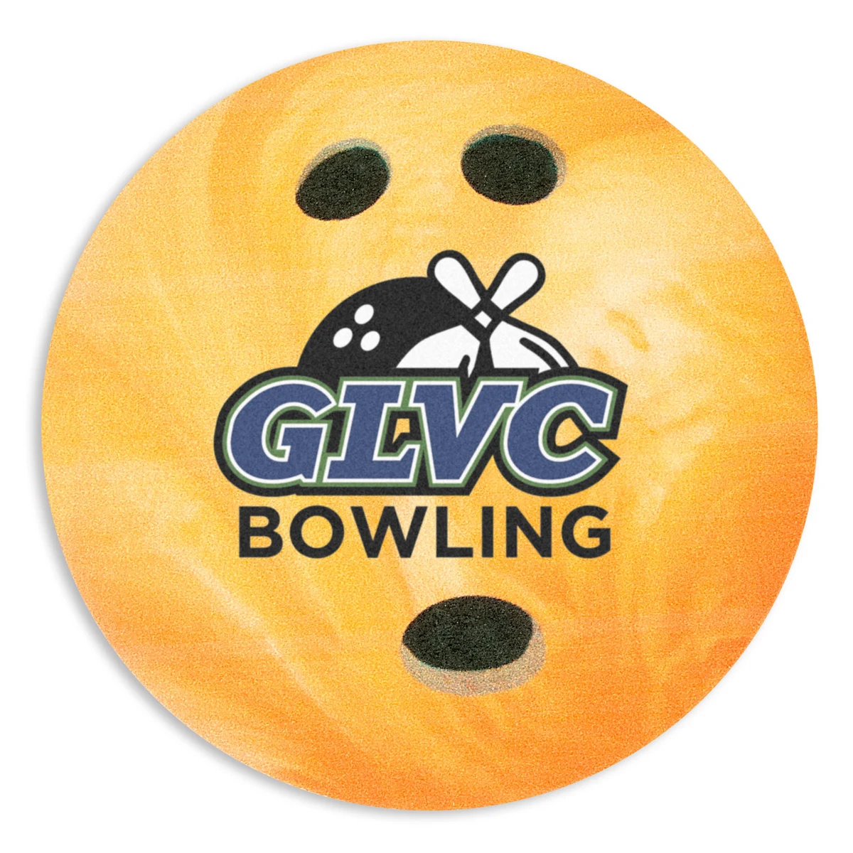 Full Color Process 40 Point Bowling Ball Pulp Board Coaster 1