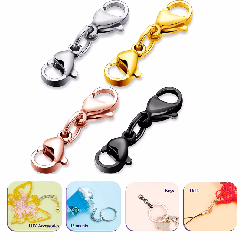 Double Claw Connector Bracelet Extension Clasp