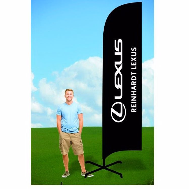 11ft Banner Flag with X Stand-Double