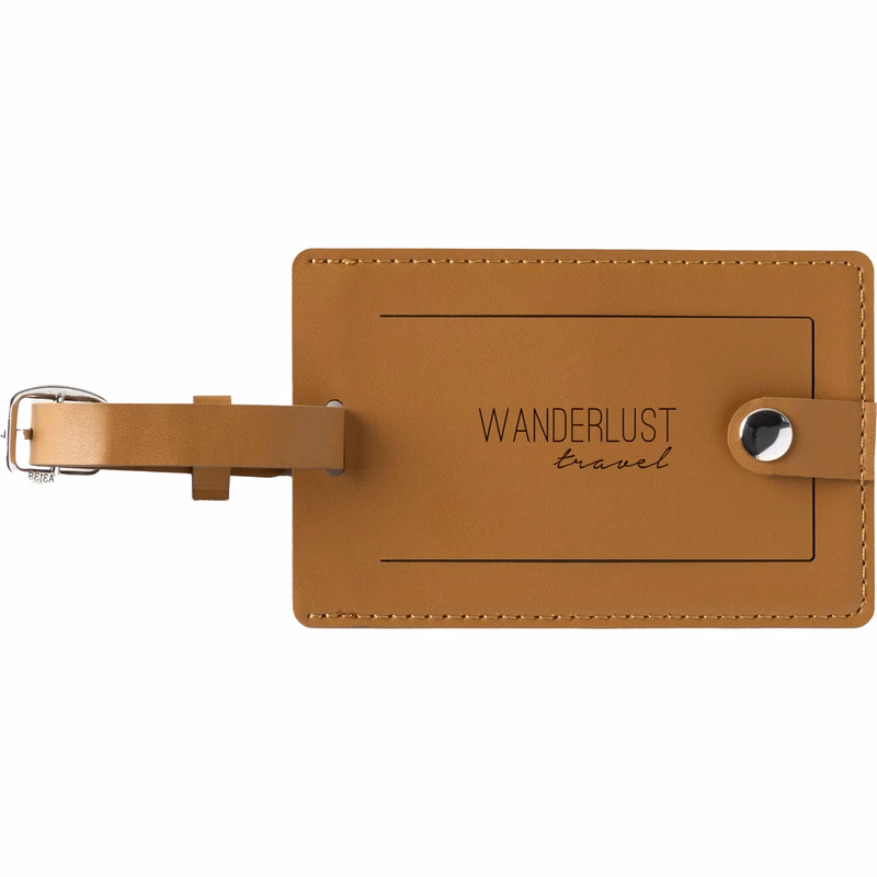 Pineapple Leather Luggage Tag