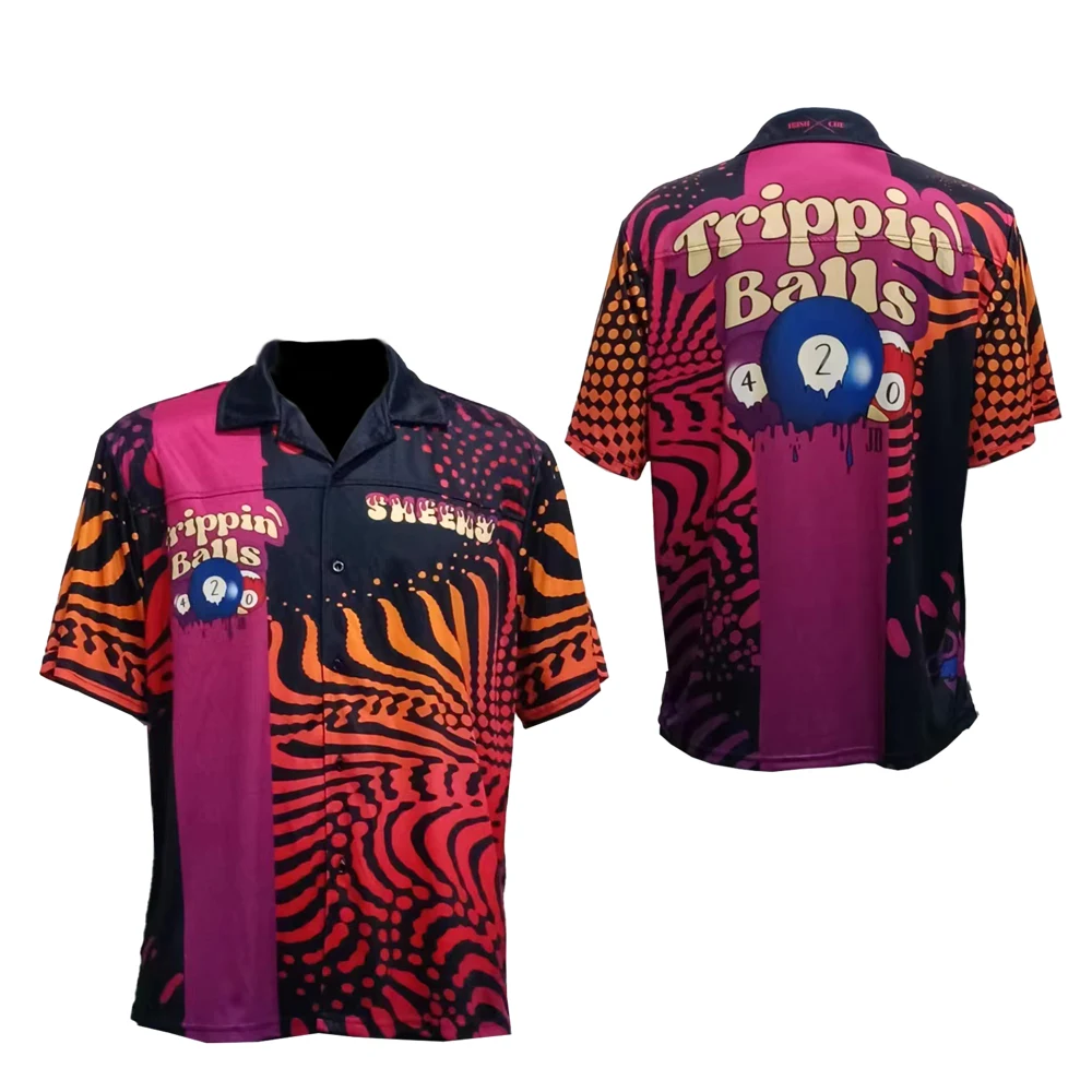 Men's Smooth Polyester Bowling Shirt 1