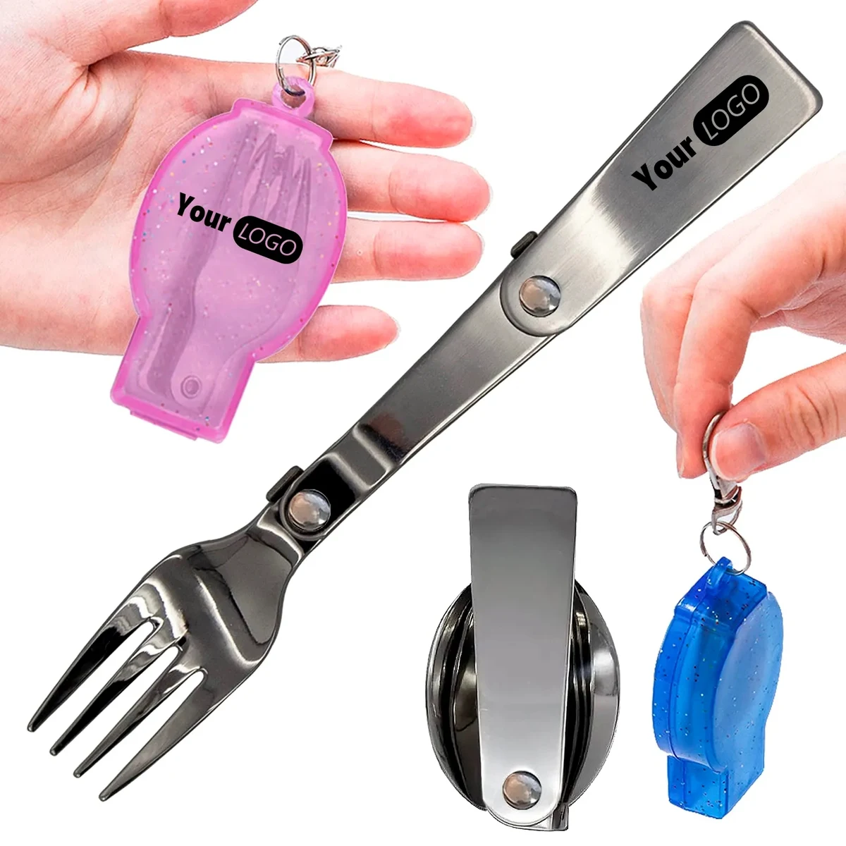 Foldable Fork and Spoon Set 1