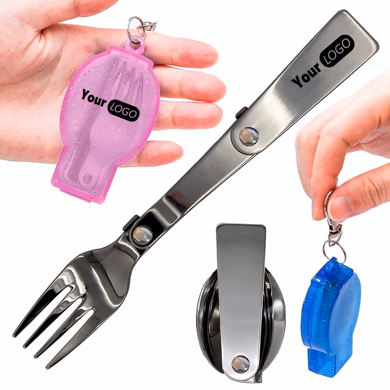 Foldable Fork and Spoon Set