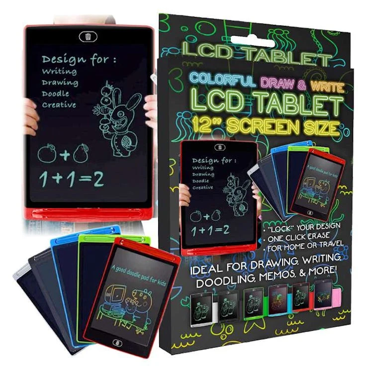 LCD Writing Tablets Assorted12" 1