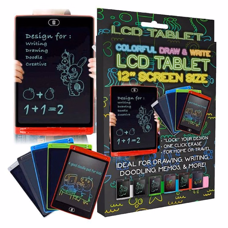 LCD Writing Tablets Assorted12"