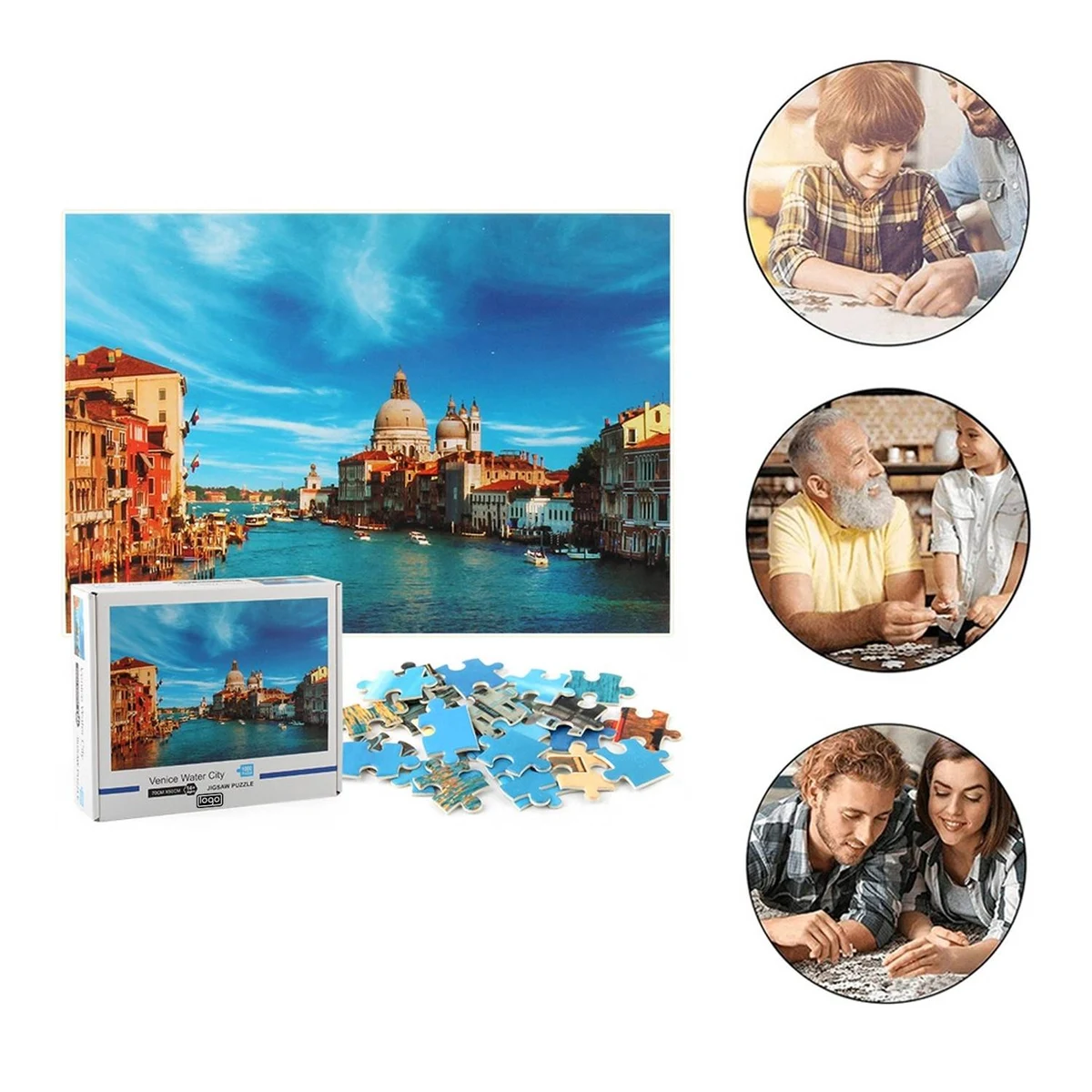 1000 Piece Jigsaw Puzzle with Custom Box 1