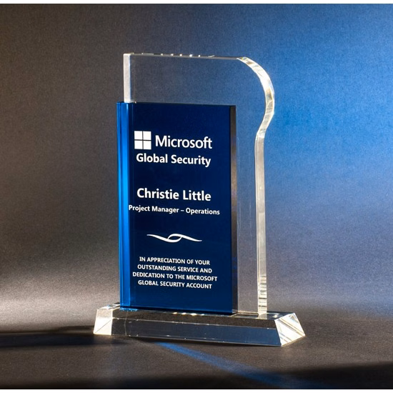 Designer Crystal Amoeba Award