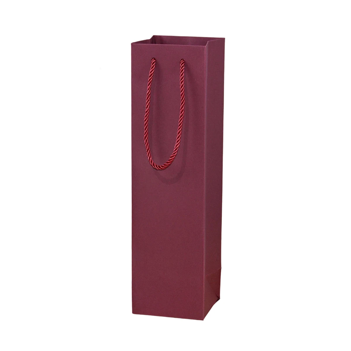 Paper Single Wine Bottle Tote Bag With Twisted Handle 1
