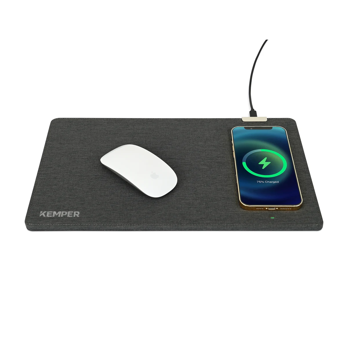 Eden Recycled Polyester Wireless Charging Mouse Pad 1